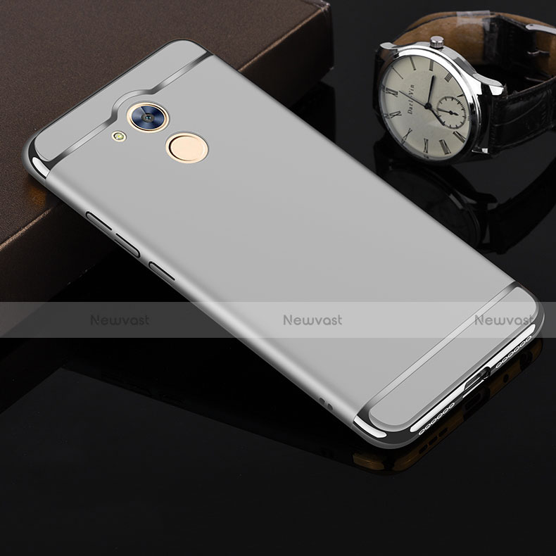 Luxury Metal Frame and Plastic Back Cover for Huawei Honor 6A Silver