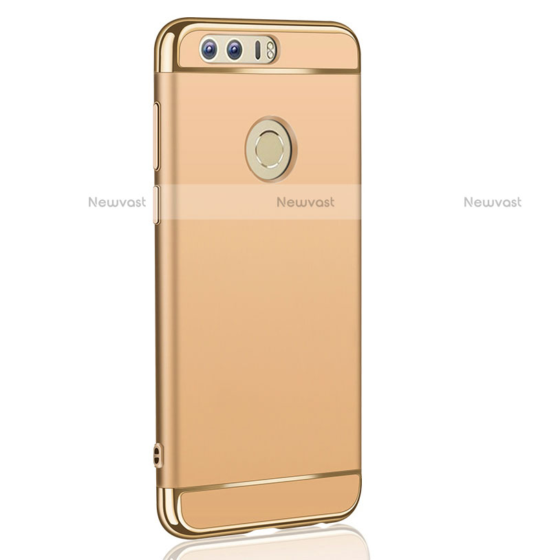 Luxury Metal Frame and Plastic Back Cover for Huawei Honor 8 Gold
