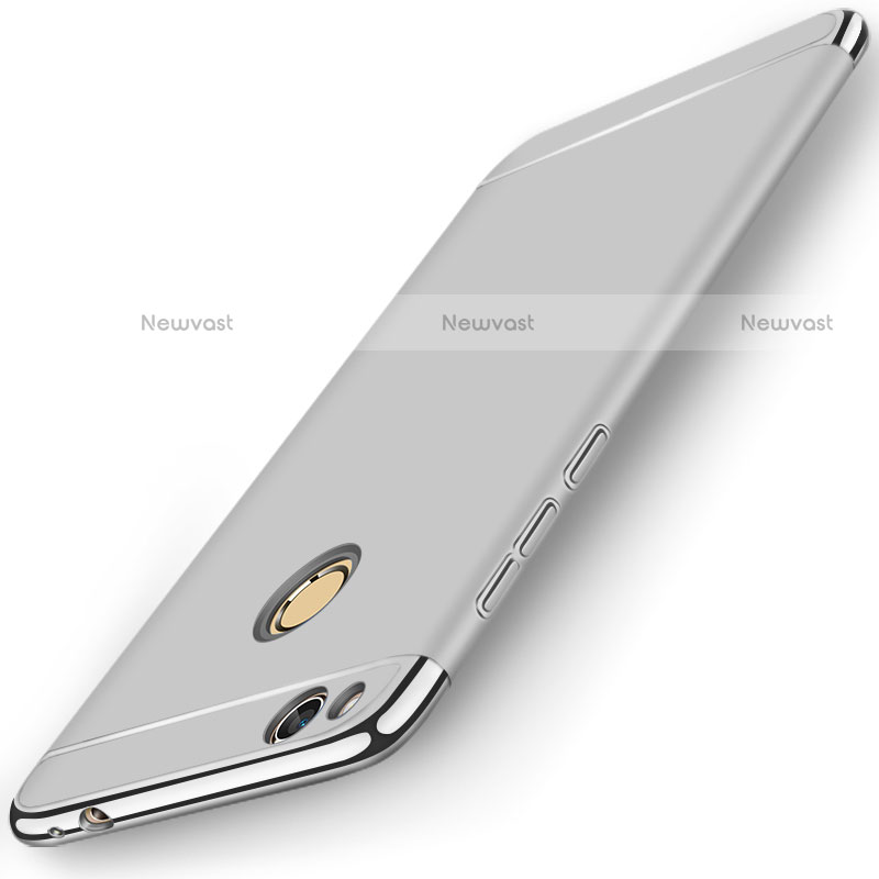 Luxury Metal Frame and Plastic Back Cover for Huawei Honor 8 Lite Silver