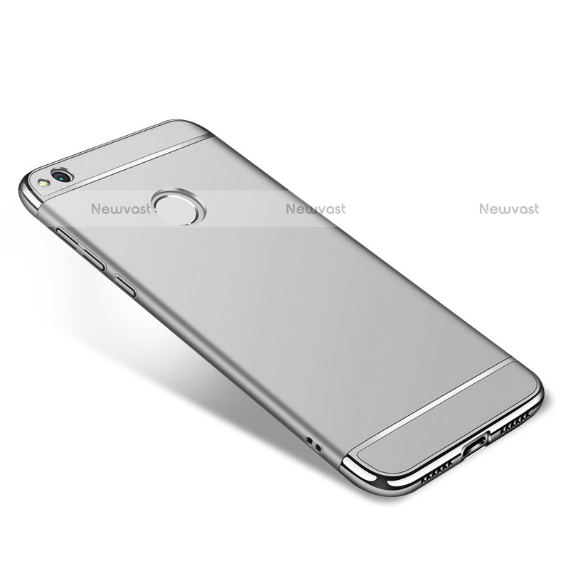 Luxury Metal Frame and Plastic Back Cover for Huawei Honor 8 Lite Silver