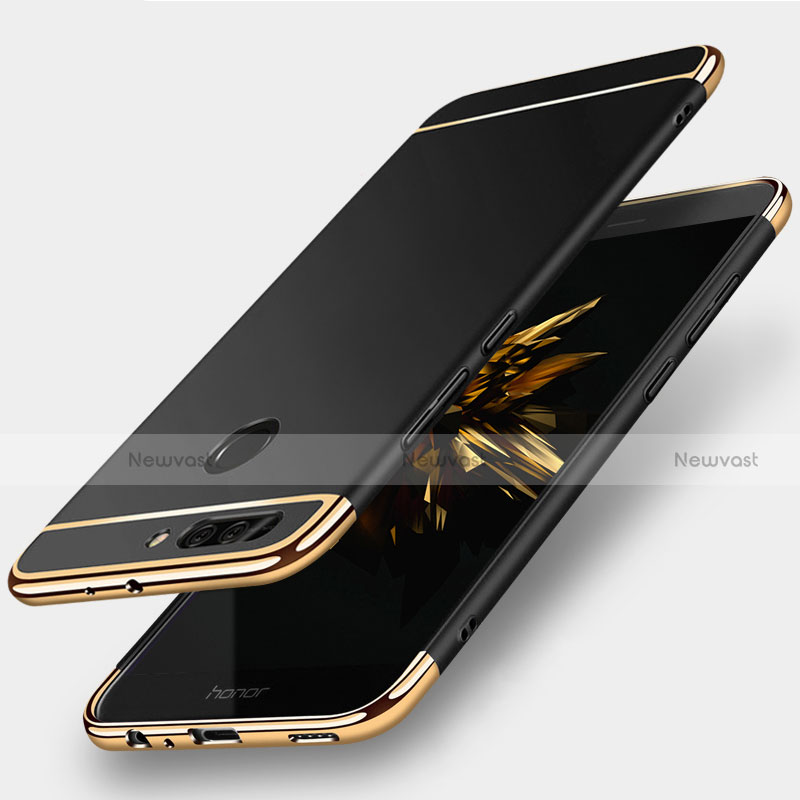 Luxury Metal Frame and Plastic Back Cover for Huawei Honor 8 Pro Black