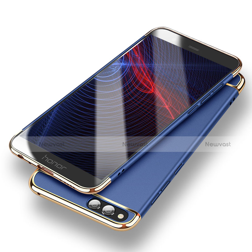 Luxury Metal Frame and Plastic Back Cover for Huawei Honor Play 7X Blue