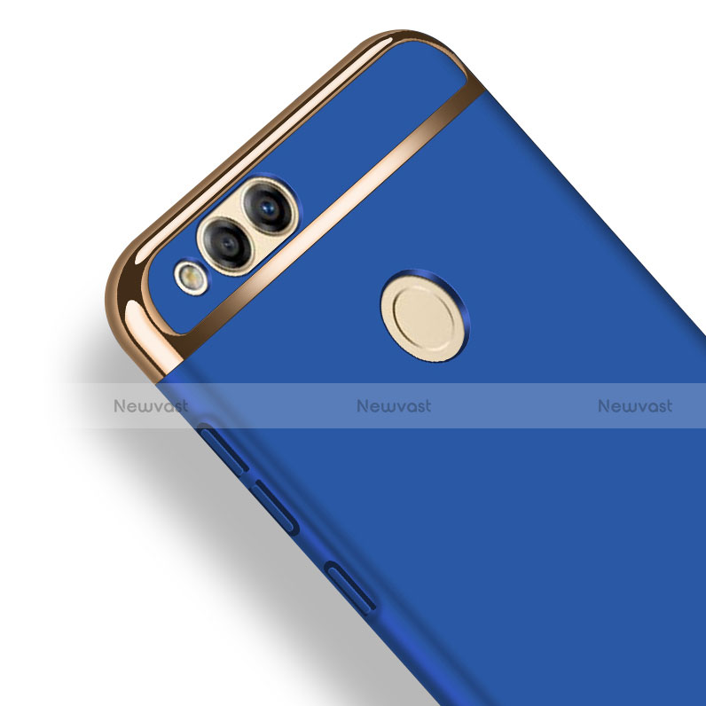 Luxury Metal Frame and Plastic Back Cover for Huawei Honor Play 7X Blue