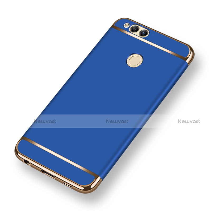 Luxury Metal Frame and Plastic Back Cover for Huawei Honor Play 7X Blue