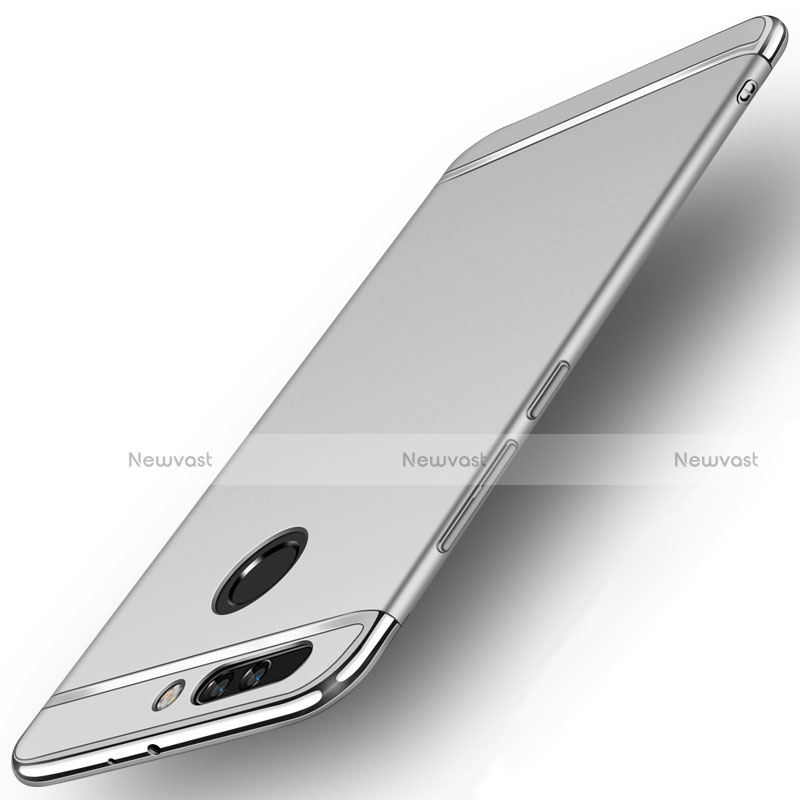 Luxury Metal Frame and Plastic Back Cover for Huawei Honor V9 Silver