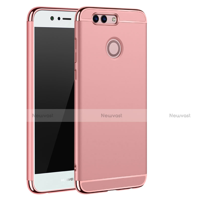 Luxury Metal Frame and Plastic Back Cover for Huawei Nova 2 Plus Rose Gold