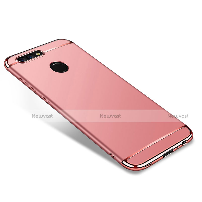 Luxury Metal Frame and Plastic Back Cover for Huawei Nova 2 Plus Rose Gold
