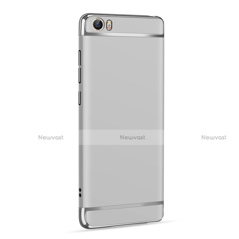 Luxury Metal Frame and Plastic Back Cover for Xiaomi Mi 5 Silver