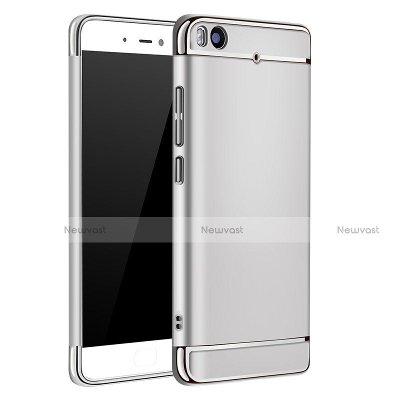 Luxury Metal Frame and Plastic Back Cover for Xiaomi Mi 5S Silver