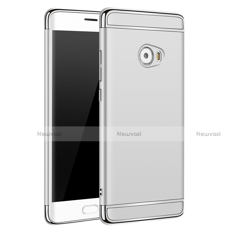 Luxury Metal Frame and Plastic Back Cover for Xiaomi Mi Note 2 Special Edition Silver
