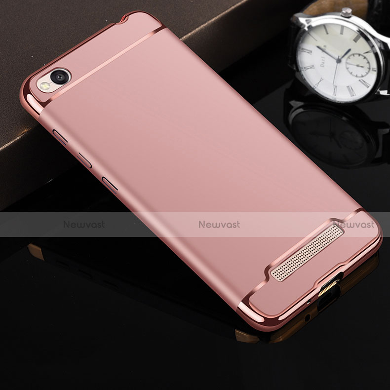Luxury Metal Frame and Plastic Back Cover for Xiaomi Redmi 4A Rose Gold