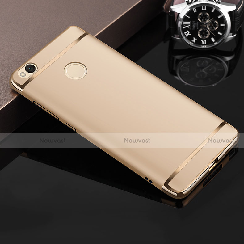 Luxury Metal Frame and Plastic Back Cover for Xiaomi Redmi 4X Gold