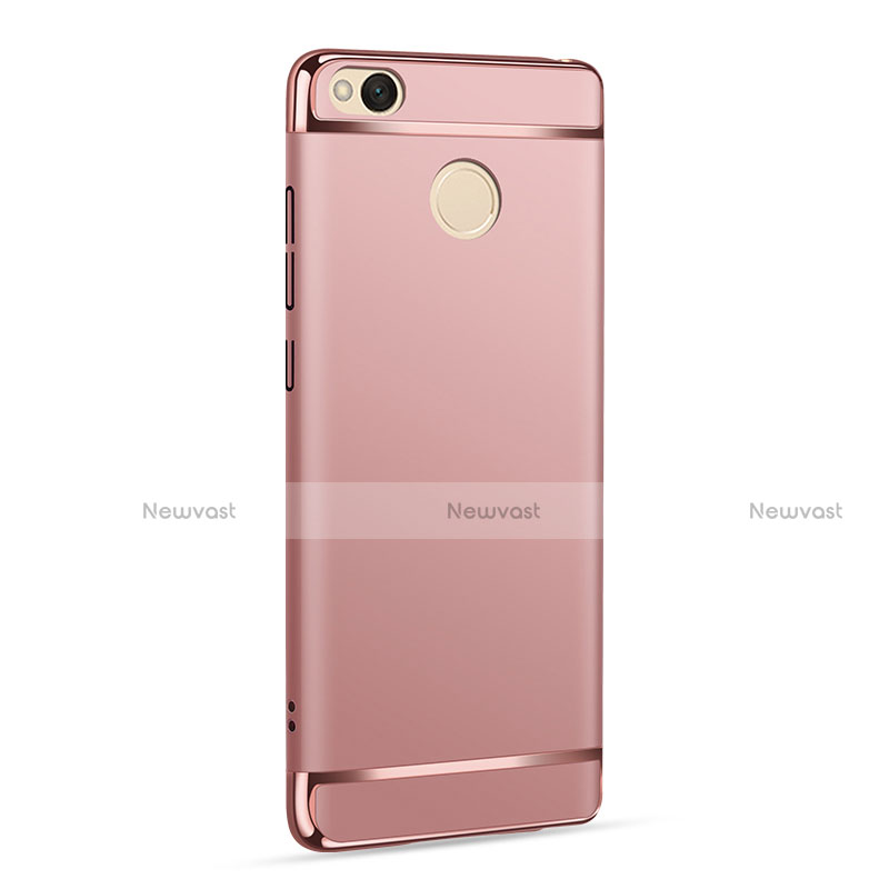 Luxury Metal Frame and Plastic Back Cover for Xiaomi Redmi 4X Rose Gold