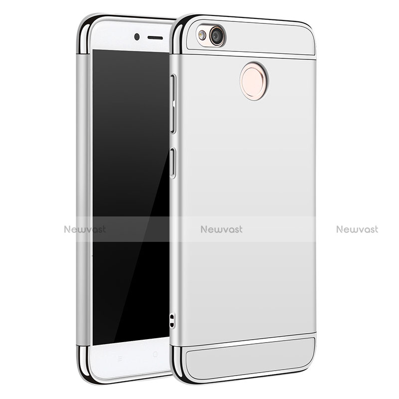 Luxury Metal Frame and Plastic Back Cover for Xiaomi Redmi 4X Silver