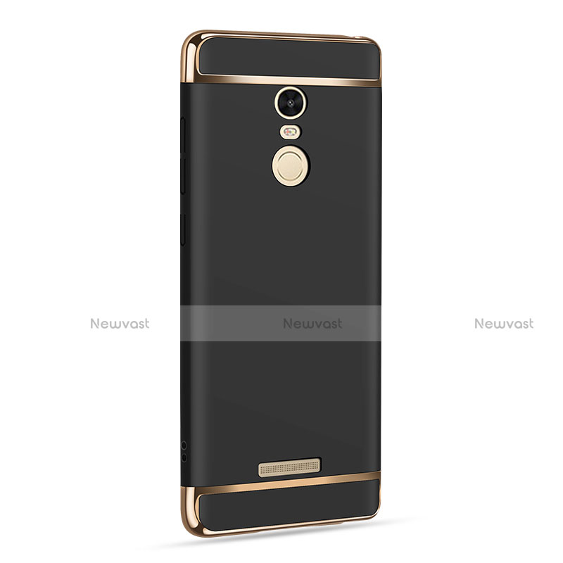 Luxury Metal Frame and Plastic Back Cover for Xiaomi Redmi Note 3 Black