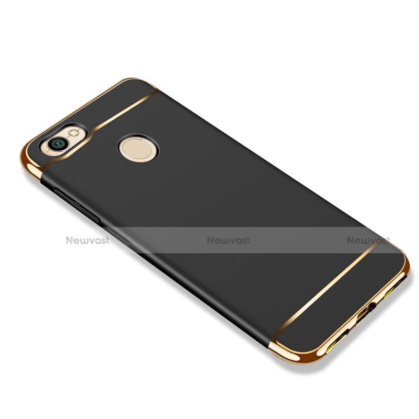 Luxury Metal Frame and Plastic Back Cover for Xiaomi Redmi Note 5A Prime Black