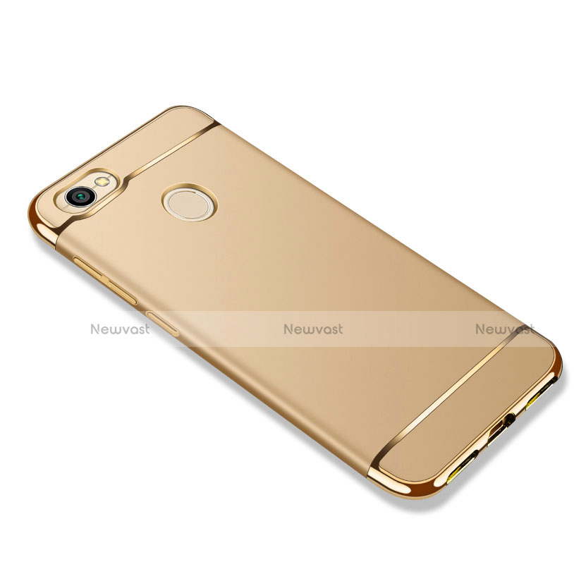 Luxury Metal Frame and Plastic Back Cover for Xiaomi Redmi Note 5A Prime Gold