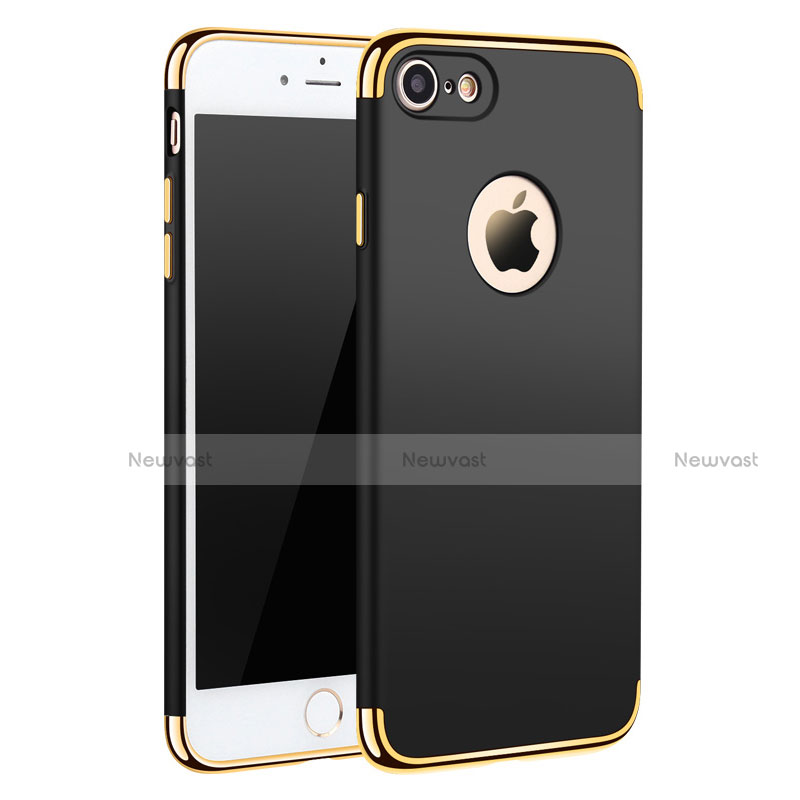 Luxury Metal Frame and Plastic Back Cover M01 for Apple iPhone 7 Black