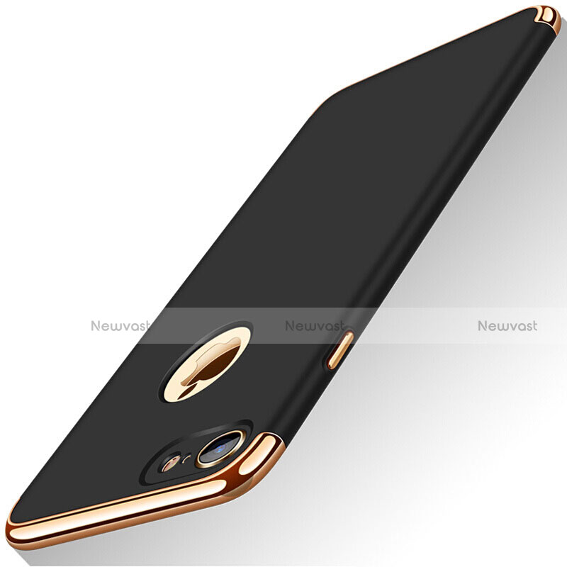 Luxury Metal Frame and Plastic Back Cover M01 for Apple iPhone 7 Black