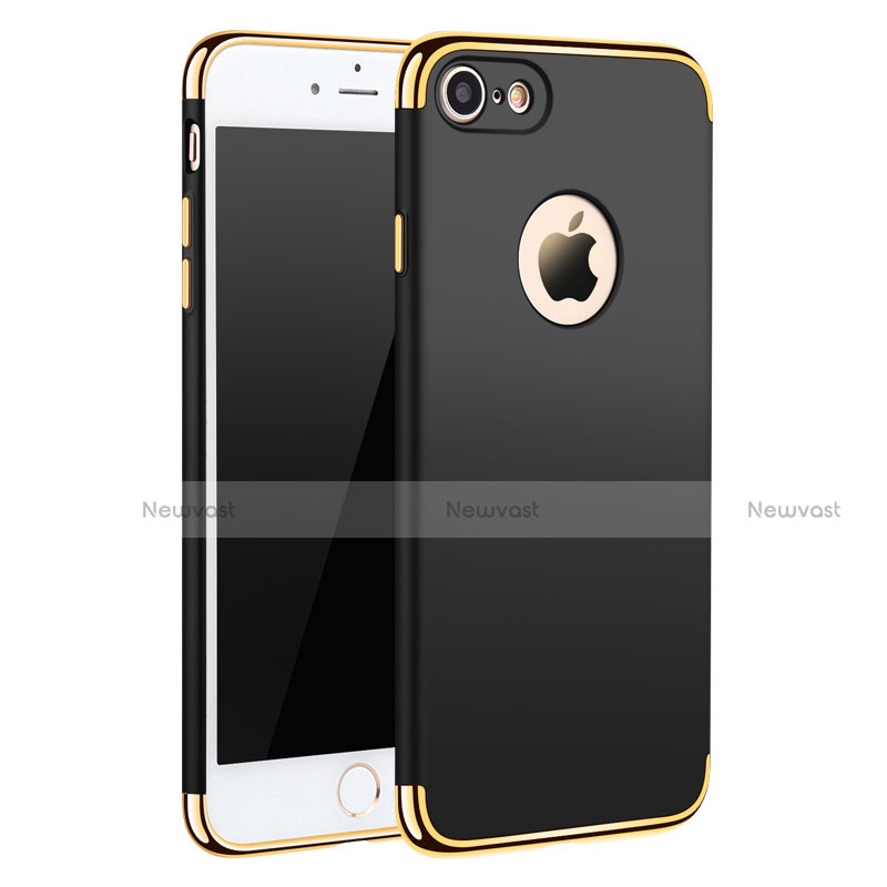 Luxury Metal Frame and Plastic Back Cover M01 for Apple iPhone 8 Black