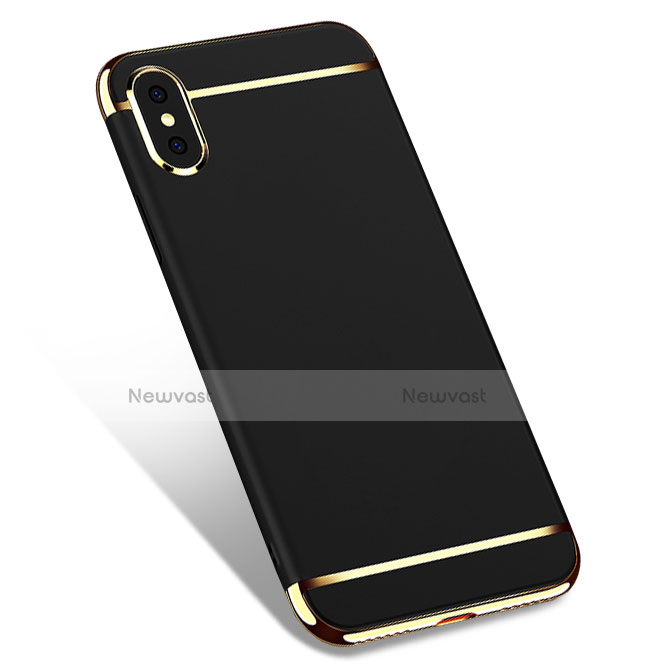 Luxury Metal Frame and Plastic Back Cover M01 for Apple iPhone Xs Max Black
