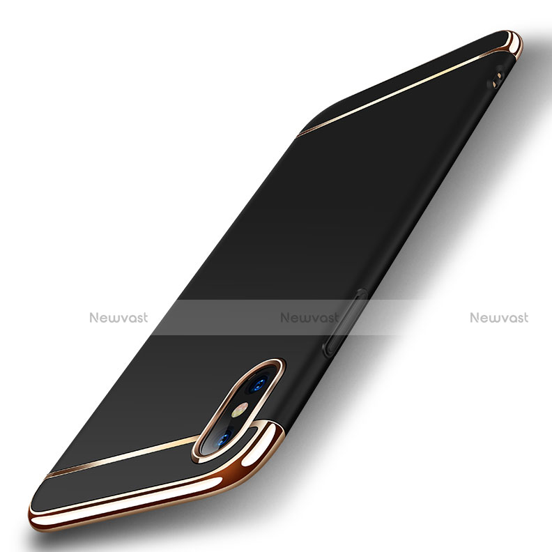 Luxury Metal Frame and Plastic Back Cover M01 for Apple iPhone Xs Max Black