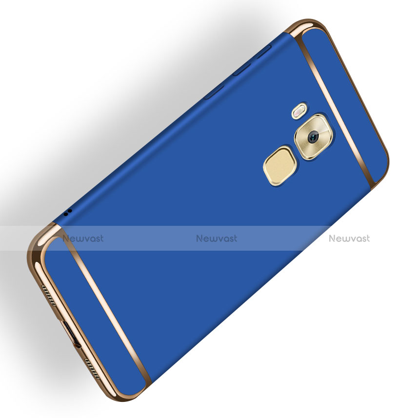 Luxury Metal Frame and Plastic Back Cover M02 for Huawei G9 Plus Blue