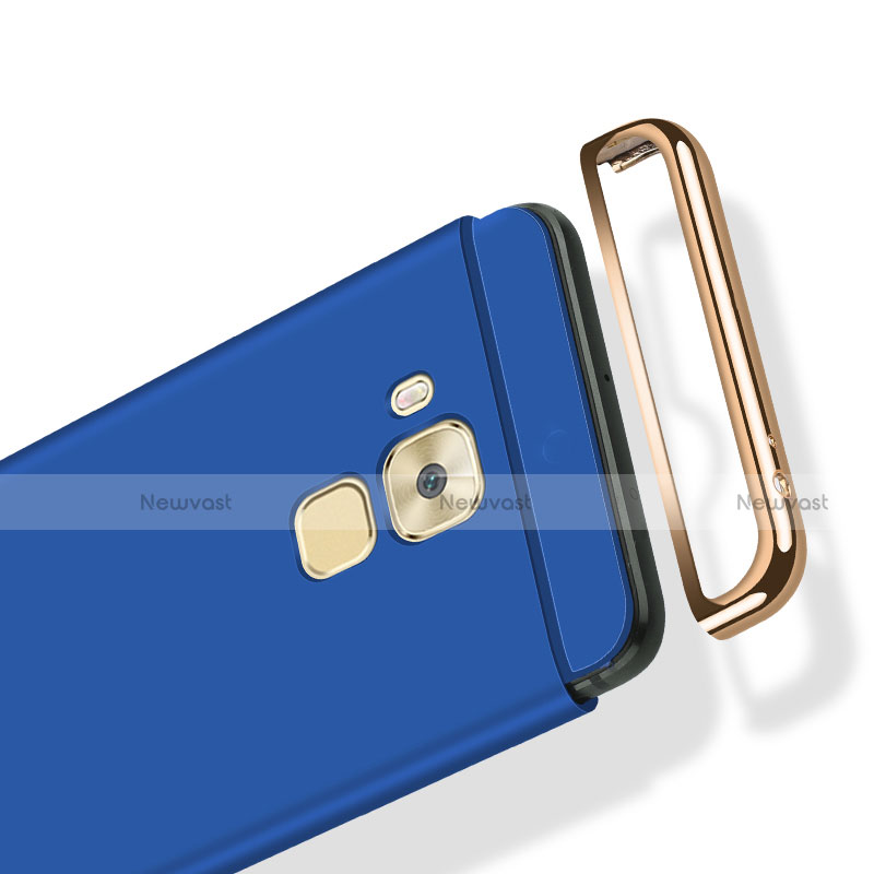 Luxury Metal Frame and Plastic Back Cover M02 for Huawei G9 Plus Blue