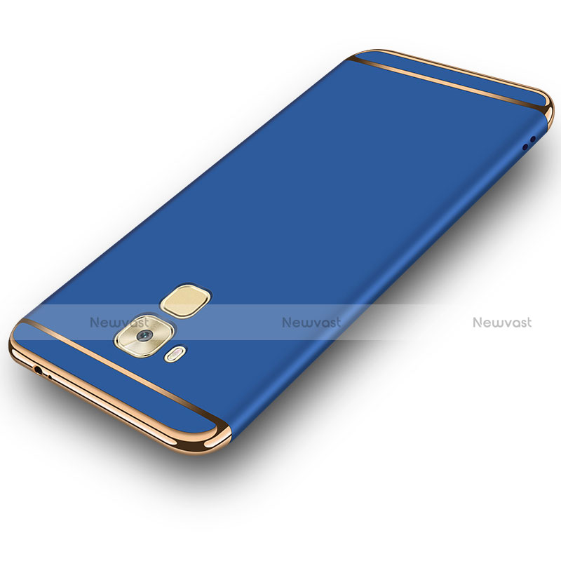 Luxury Metal Frame and Plastic Back Cover M02 for Huawei G9 Plus Blue