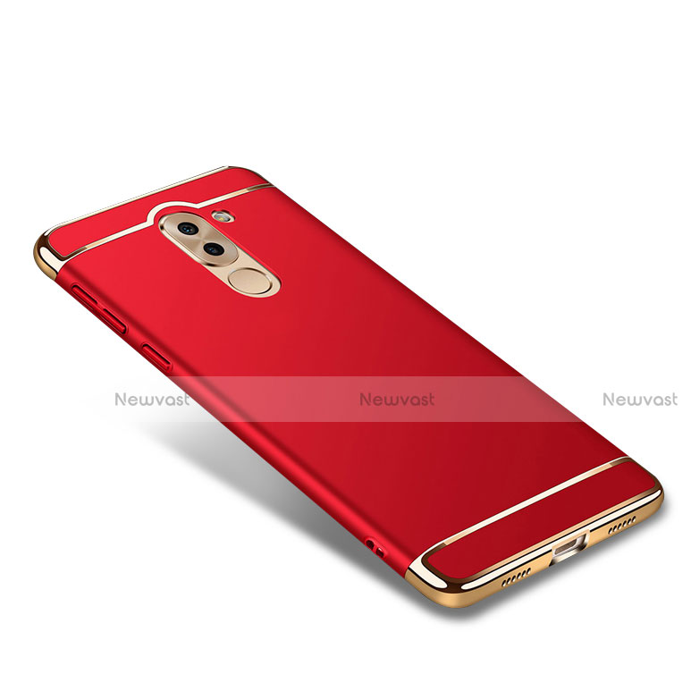 Luxury Metal Frame and Plastic Back Cover M02 for Huawei Honor 6X Pro Red