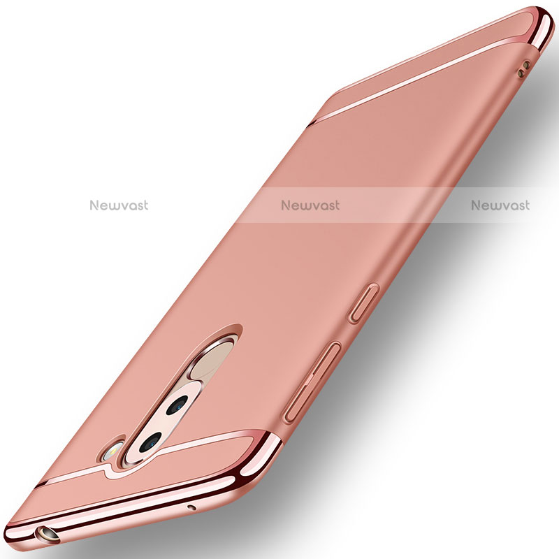 Luxury Metal Frame and Plastic Back Cover M02 for Huawei Mate 9 Lite Rose Gold