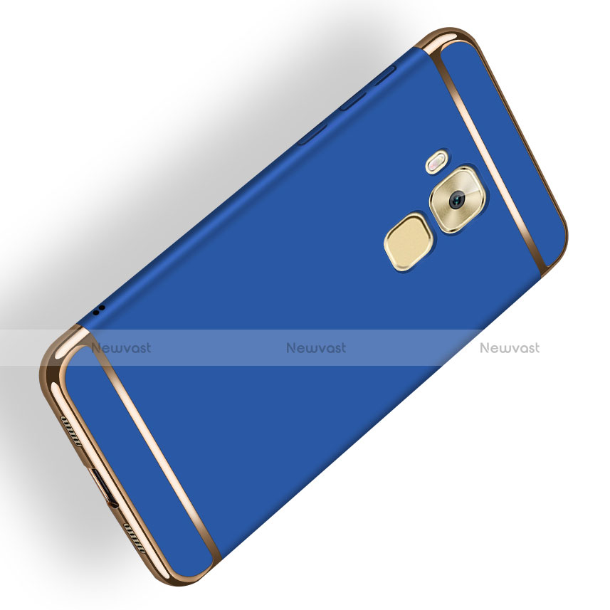 Luxury Metal Frame and Plastic Back Cover M02 for Huawei Nova Plus Blue