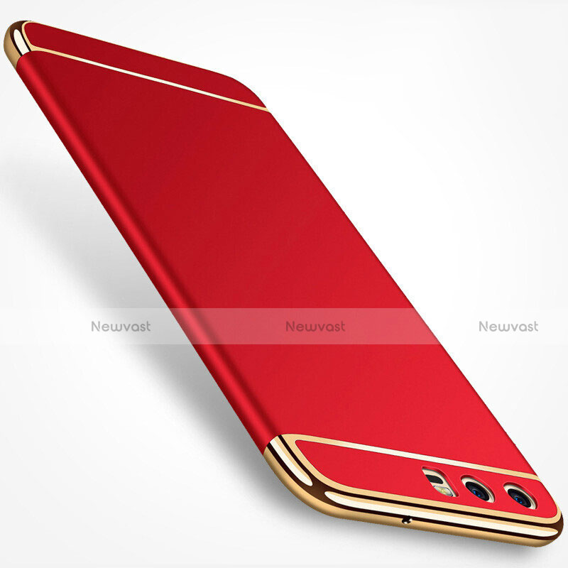 Luxury Metal Frame and Plastic Back Cover M02 for Huawei P10 Red