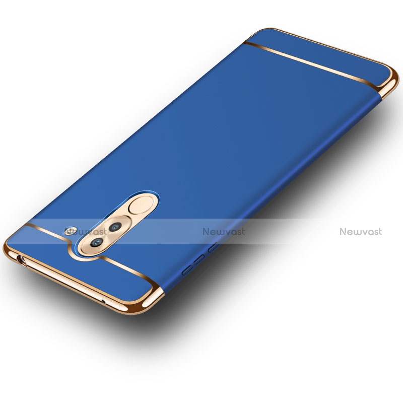 Luxury Metal Frame and Plastic Back Cover M03 for Huawei GR5 (2017) Blue