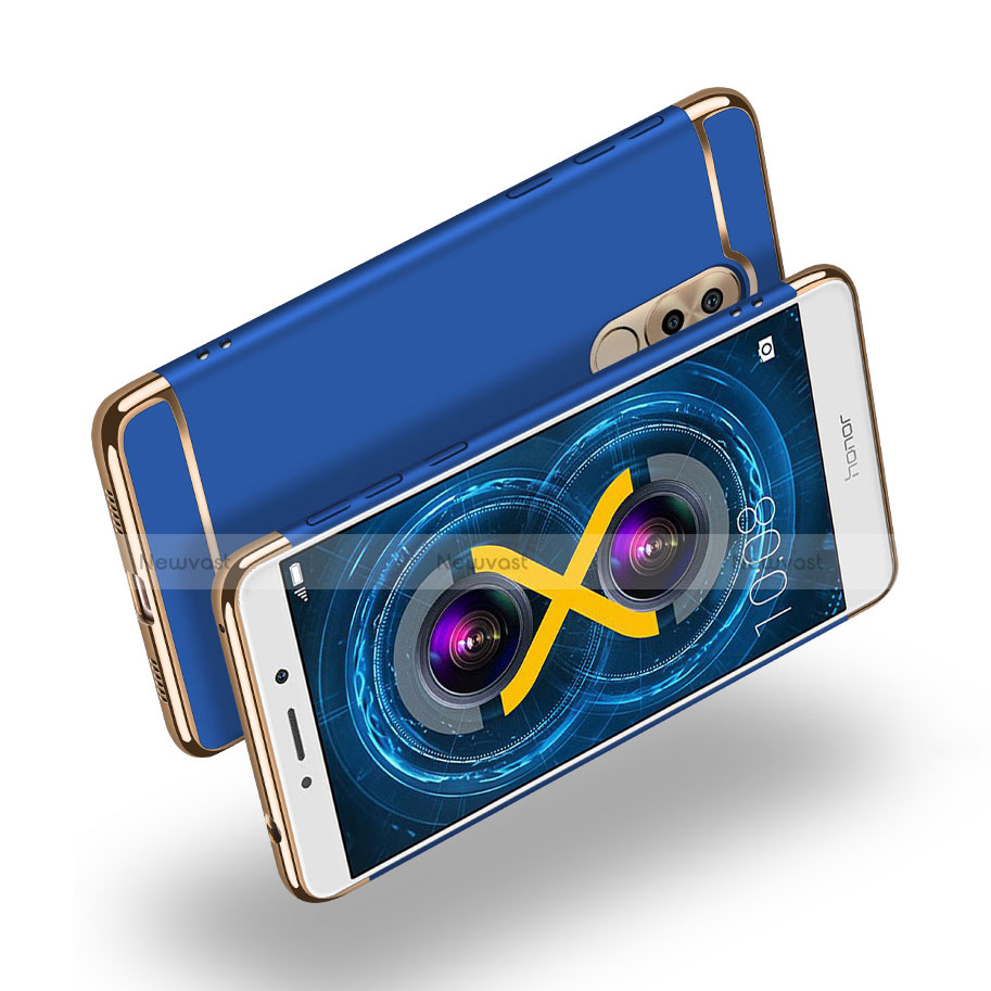 Luxury Metal Frame and Plastic Back Cover M03 for Huawei GR5 (2017) Blue