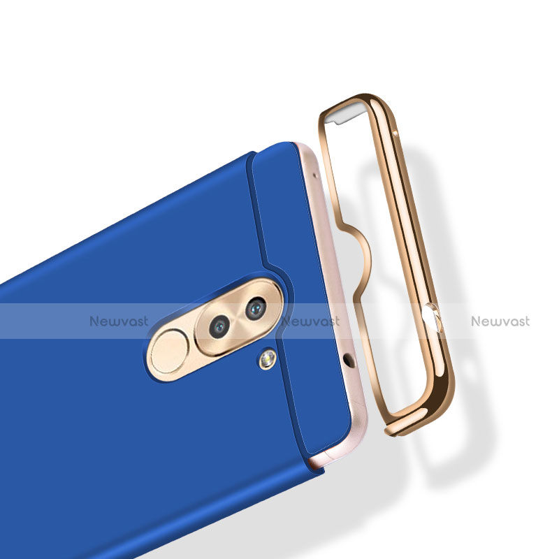 Luxury Metal Frame and Plastic Back Cover M03 for Huawei Honor 6X Pro Blue