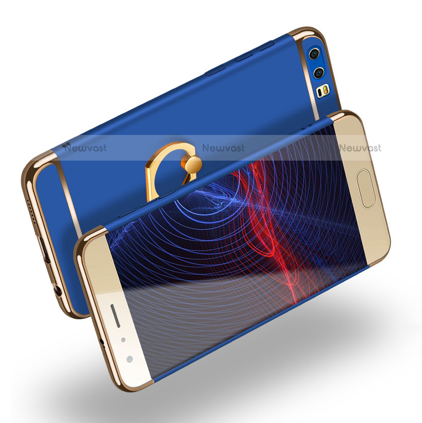 Luxury Metal Frame and Plastic Back Cover with Finger Ring Stand A01 for Huawei Honor 9