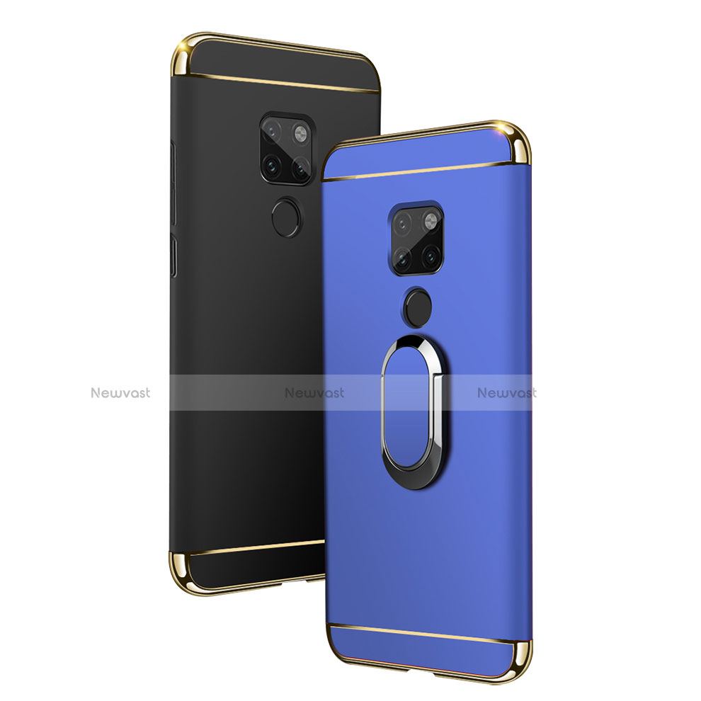 Luxury Metal Frame and Plastic Back Cover with Finger Ring Stand A01 for Huawei Mate 20