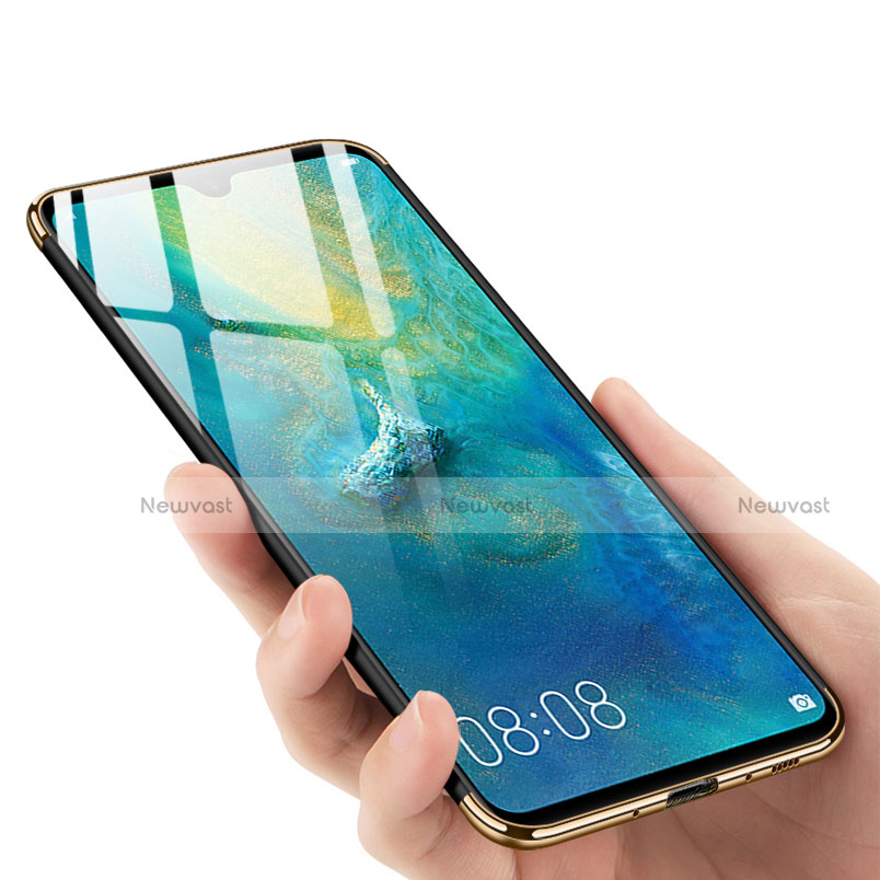 Luxury Metal Frame and Plastic Back Cover with Finger Ring Stand A01 for Huawei Mate 20