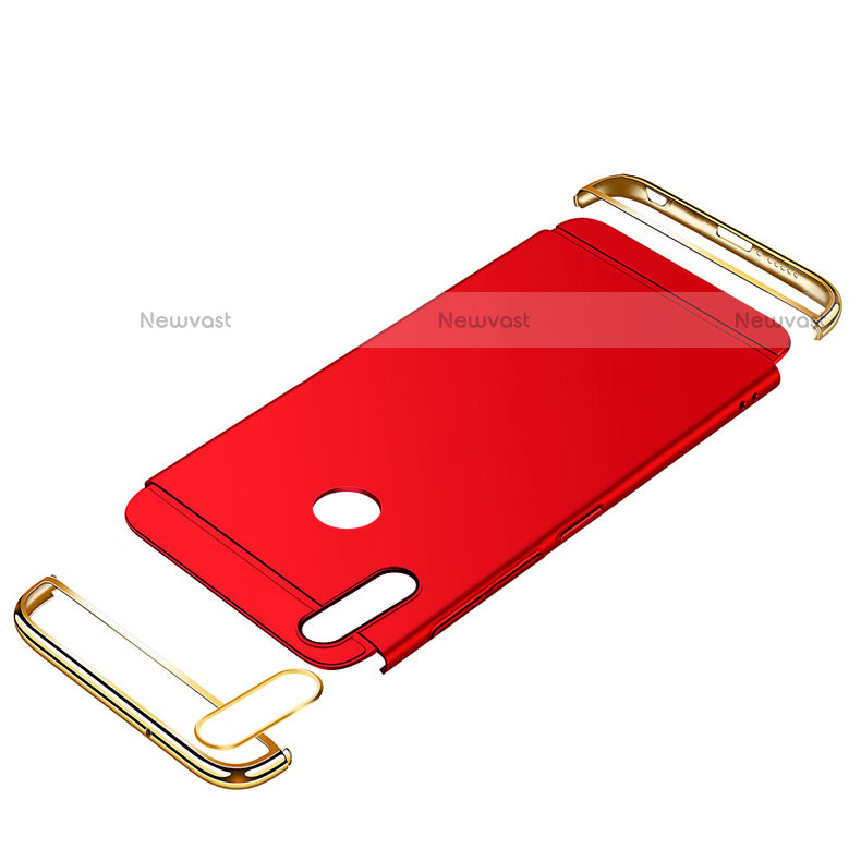 Luxury Metal Frame and Plastic Back Cover with Finger Ring Stand A01 for Huawei Nova 3i
