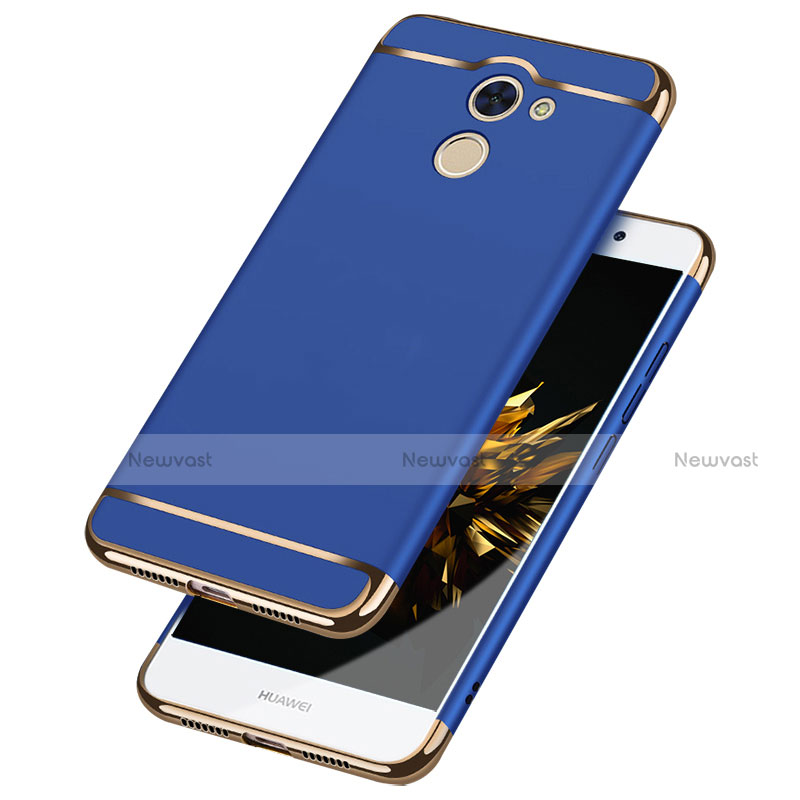 Luxury Metal Frame and Plastic Back Cover with Lanyard for Huawei Y7 Prime