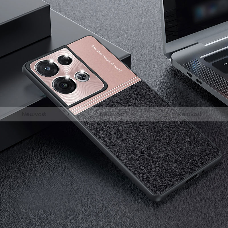 Luxury Metal Frame and Silicone Back Cover Case for Oppo Reno8 5G