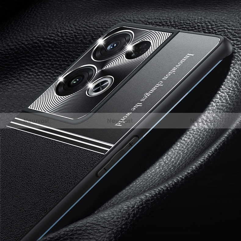 Luxury Metal Frame and Silicone Back Cover Case for Oppo Reno8 5G