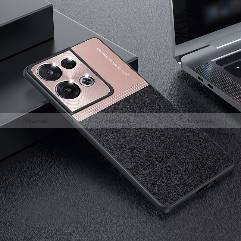 Luxury Metal Frame and Silicone Back Cover Case for Oppo Reno8 Pro 5G