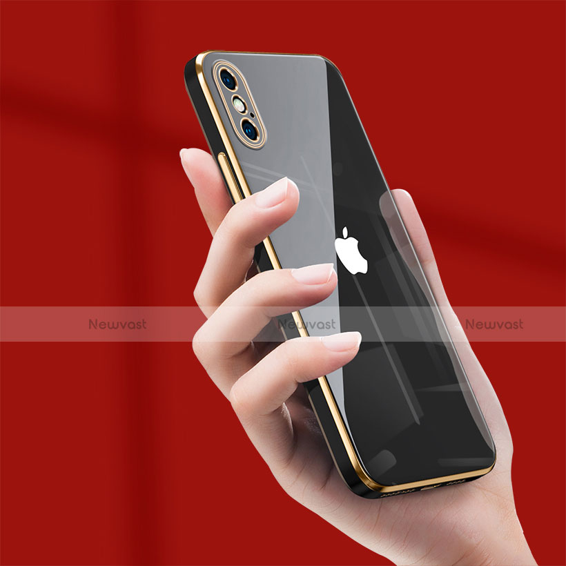 Luxury Silicone Transparent Mirror Frame Case Cover for Apple iPhone XR