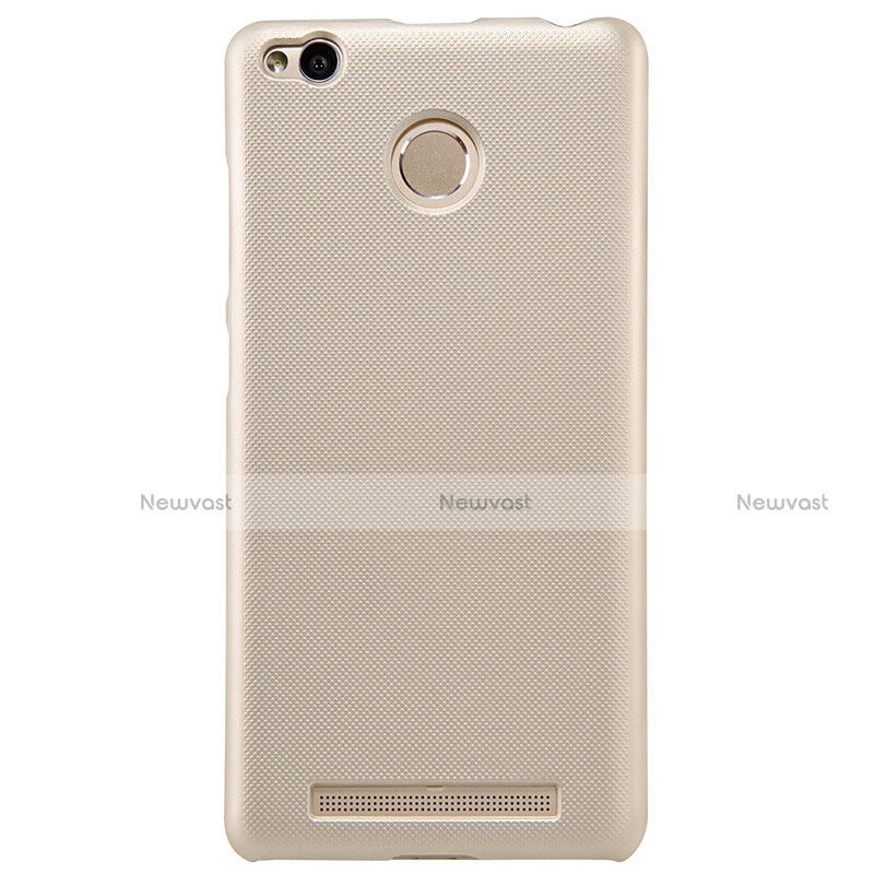 Mesh Hole Hard Rigid Case Back Cover for Xiaomi Redmi 3 High Edition Gold