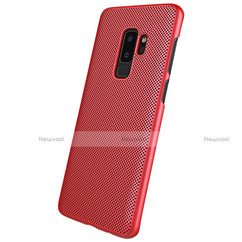 Mesh Hole Hard Rigid Cover for Samsung Galaxy S9 Plus Red