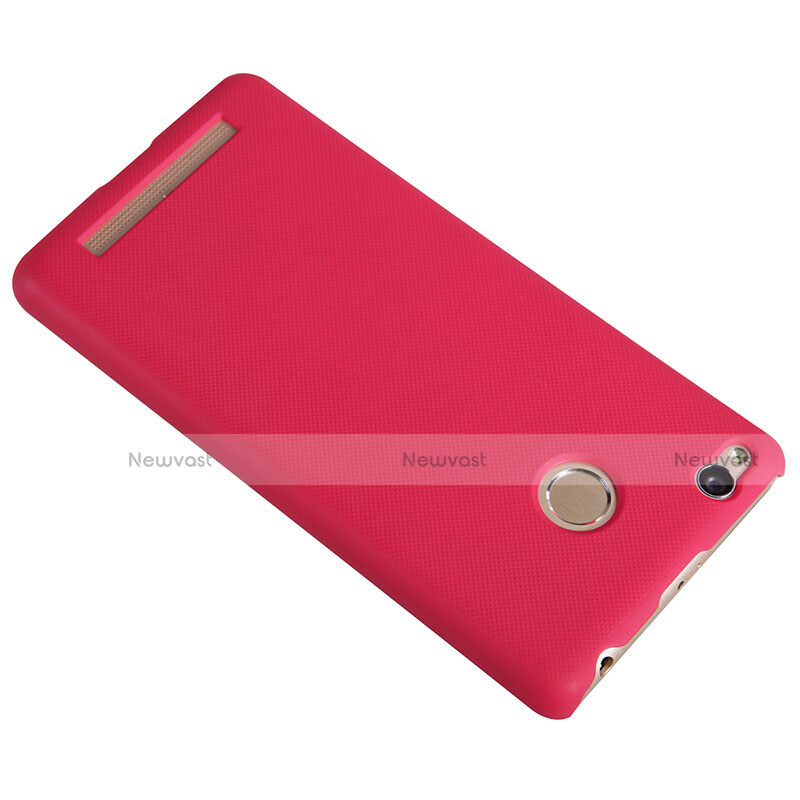 Mesh Hole Hard Rigid Cover for Xiaomi Redmi 3S Prime Red