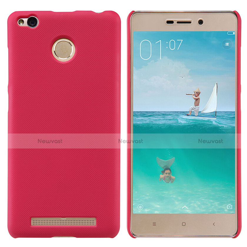 Mesh Hole Hard Rigid Cover for Xiaomi Redmi 3X Red