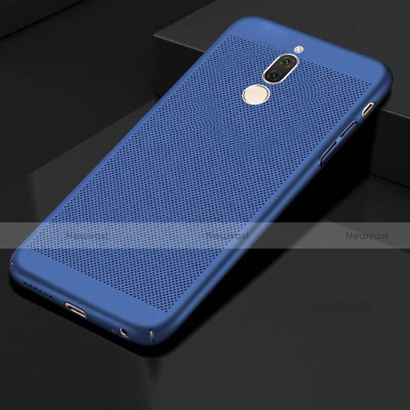 Mesh Hole Hard Rigid Snap On Case Cover for Huawei G10 Blue